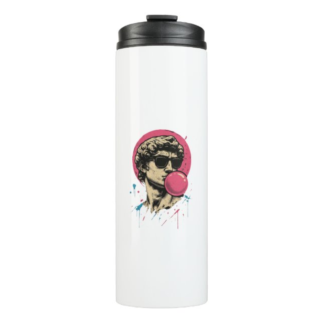 Garrafa Térmica Estátua Urban Retro David — Bubblegum Pop (Frente)