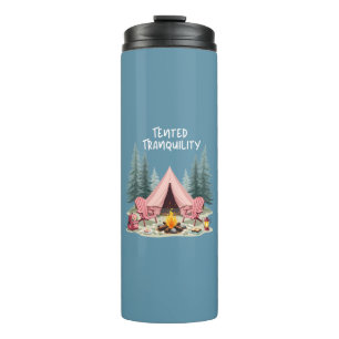 Garrafa Térmica Estética de Acampamento Aconchegante Tenda de Glam