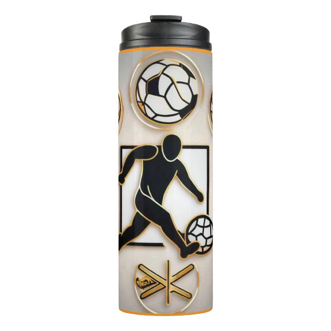 Garrafa Térmica "Estilo de futebol de luxo" (Frente)