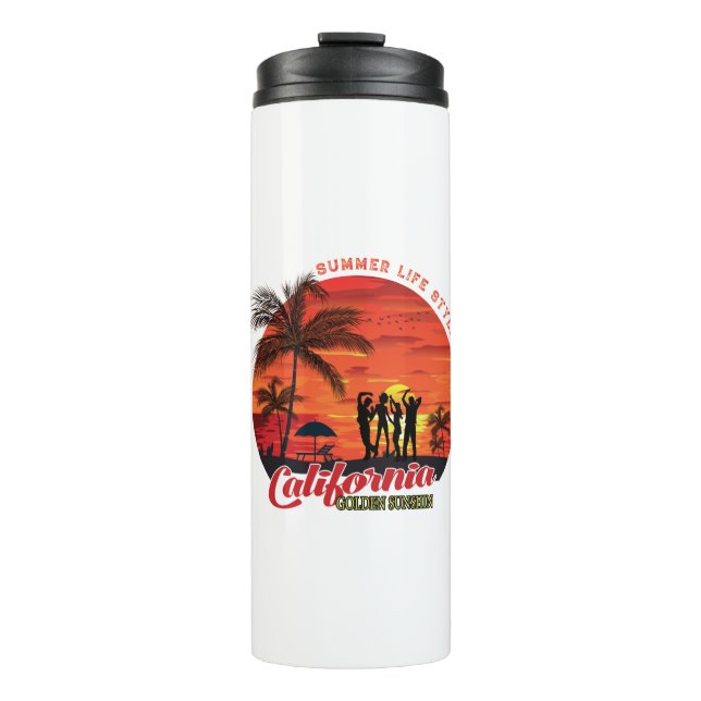 Garrafa Térmica Estilo de vida de verão (Frente)