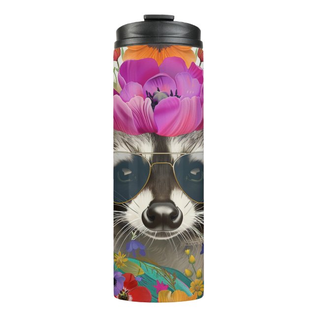 Garrafa Térmica Estilos de eterno, Raccon (Frente)