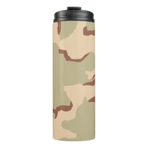 Garrafa Térmica Estojo Camuflagem Deserto   Camuflagem Exército Be