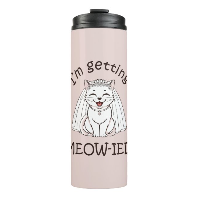 Garrafa Térmica Estou Meow-orando! (Frente)