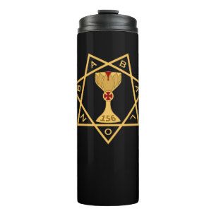 Garrafa Térmica Estrelas Térmicas de Mug do Logotipo Dourado Babal