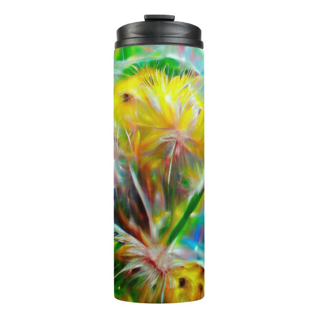 Garrafa Térmica Eteal Dandelions em Neon Dreamscape (Frente)