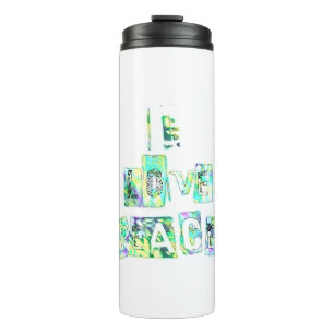 Garrafa Térmica Eu adoro Impressão de arte bonitinha de paz