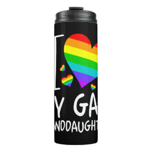 Garrafa Térmica Eu Amo A Minha Gay, A Minha neta Lgbt Mês