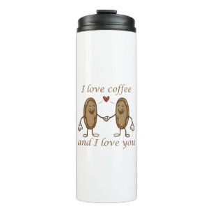 Garrafa Térmica Eu amo café e eu amo você