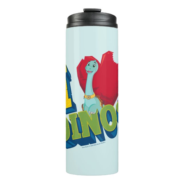 Garrafa Térmica Eu Amo Dinos | Dino Ranch (Frente)