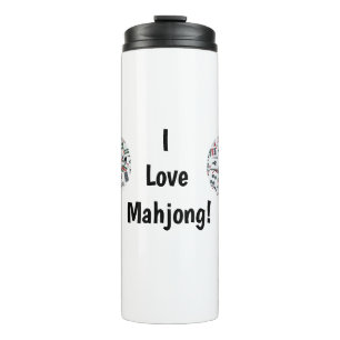 Garrafa Térmica Eu Amo Mahjong Thermal Tumbler