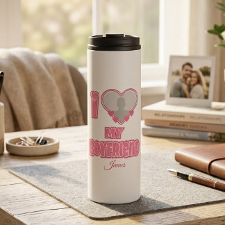 Garrafa Térmica Eu Amo Meu Namorado Personalizado – Adicionar Foto