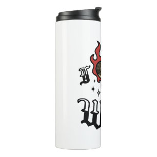 Garrafa Térmica Eu Amo Minha Esposa - Vermelho - DingusDesign