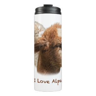 Garrafa Térmica Eu amo o Tumbler do Thermal das alpacas