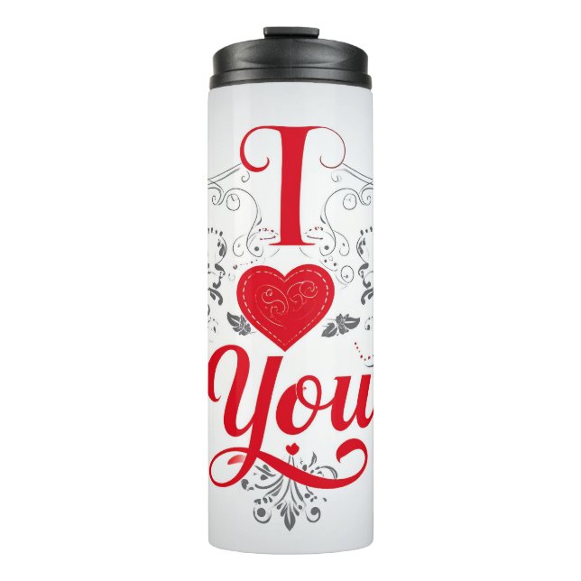 Garrafa Térmica eu amo você (Frente)