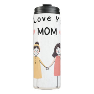 Garrafa Térmica Eu Amo Você Mamãe Copo Térmico Presente do dia d