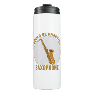 Garrafa Térmica Eu Deveria Estar Praticando Saxofone