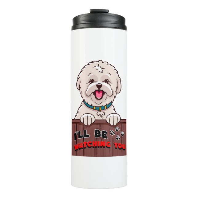 Garrafa Térmica Eu Estarei Observando Você (Frente)