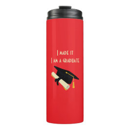 Garrafa Térmica Eu Fiz, Eu Sou Um Formando Tumbler Térmico