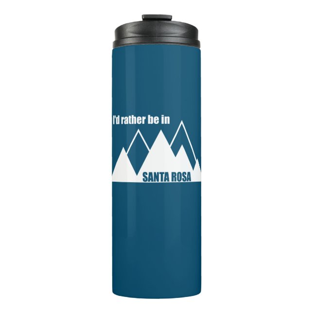 Garrafa Térmica Eu Preferencialmente Em Papais noeis Rosa Californ (Frente)