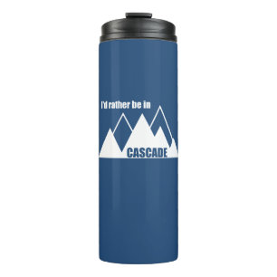 Garrafa Térmica Eu Preferiria Estar Em Cascade Idaho Montanha