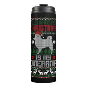 Garrafa Térmica Eu Quero O Natal É O Meu Presente De Natal Pomeran