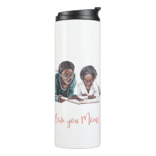Garrafa Térmica "Eu te amo mãe!" Mãe e Filho