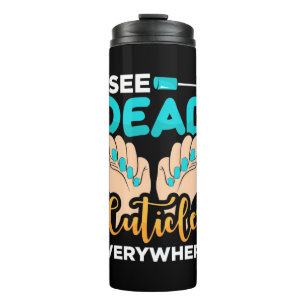 Garrafa Térmica Eu Vejo Círculos Em Todo Lugar