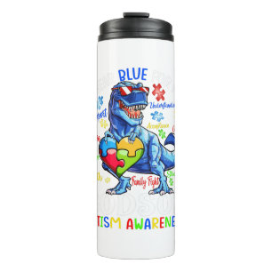Garrafa Térmica Eu Visto Azul Para Minha Consciência Autista De D