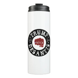 Garrafa Térmica EUA Fist Tattoo Trump DeSantis 2024
