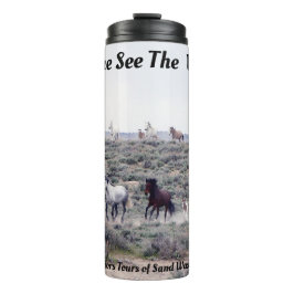 Garrafa Térmica Excursões dos guerreiros do cavalo selvagem da