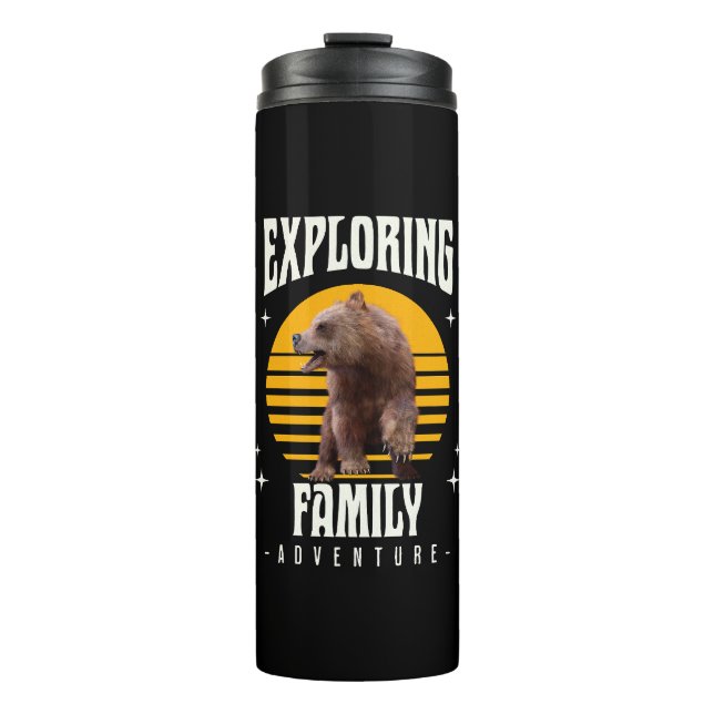 Garrafa Térmica Explorando o Aventura Familiar (Frente)