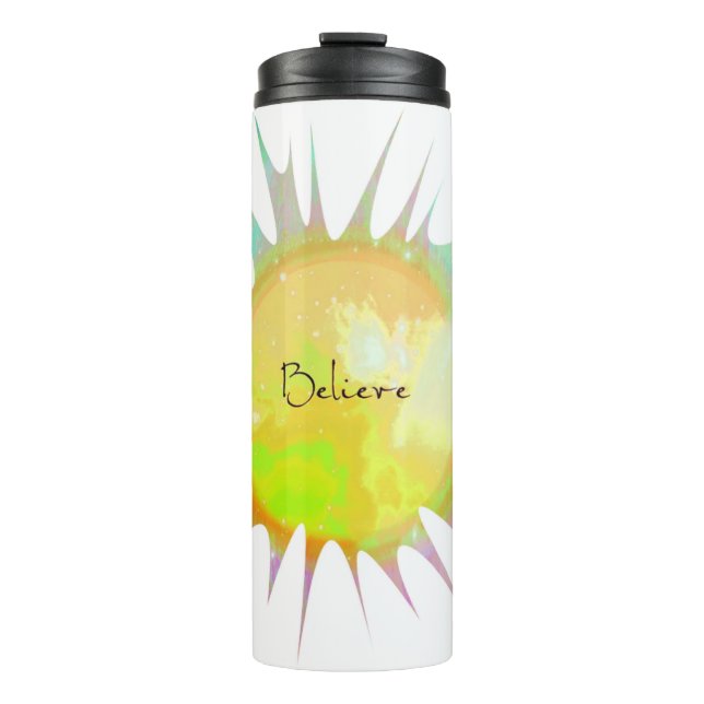 Garrafa Térmica Explosão solar acreditar (Frente)