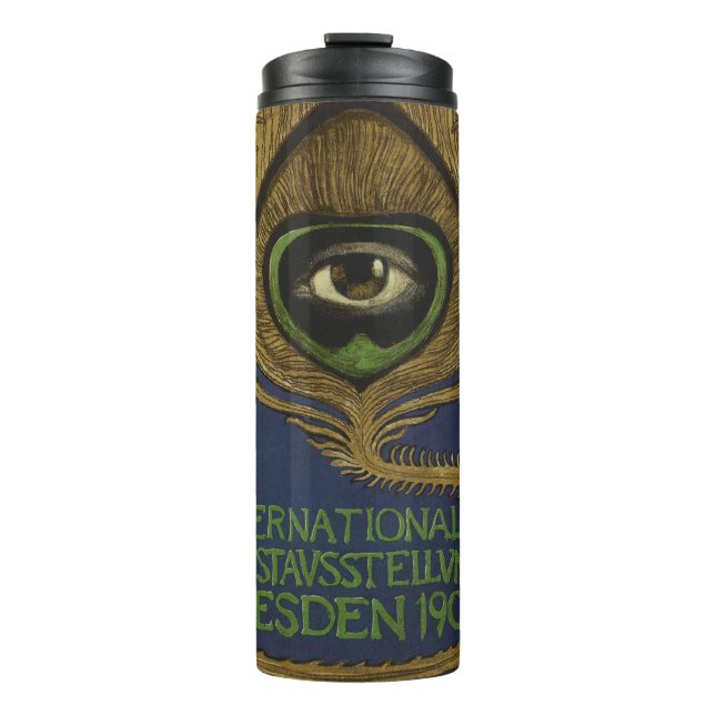 Garrafa Térmica Exposição Art nouveau vintage internacional Klingn (Frente)