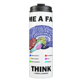 Garrafa Térmica Faça-Me Um Favor Pense Humor Com Anatomia Cerebral