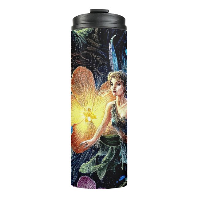 Garrafa Térmica Fada de Flor (Frente)