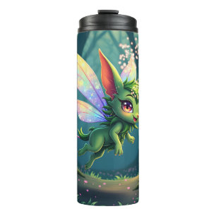 Garrafa Térmica Fada Encantada – Sprite da Floresta Mágica 