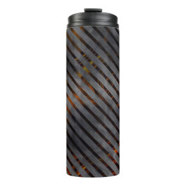 Garrafa Térmica faixas cruzadas de cinza ou fitas de carbono? Dour
