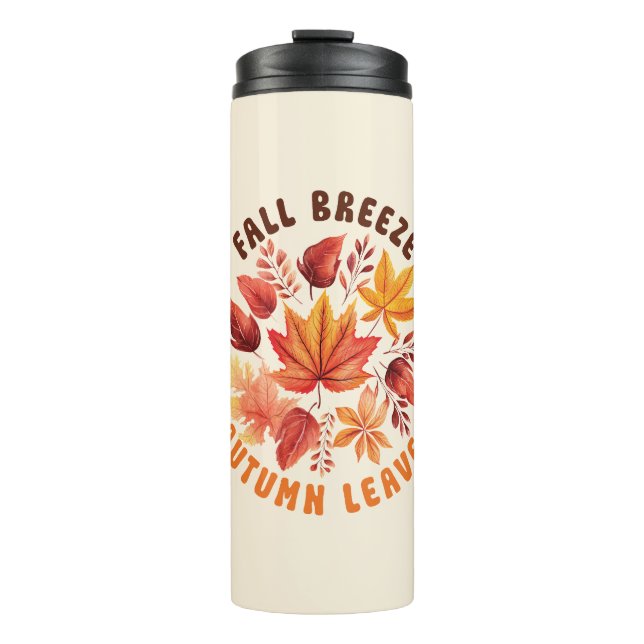 Garrafa Térmica Fall Breeze, Autumn Leaves - Folhagem Whimsical Fa (Frente)