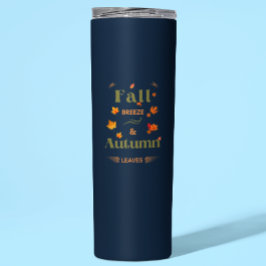 Garrafa Térmica Fall Breeze e Autumn Leaves Design