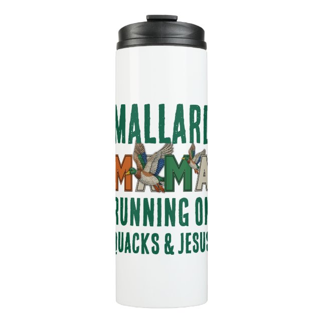 Garrafa Térmica Falsa Rhinestone MALLARD MAMÃE (Frente)