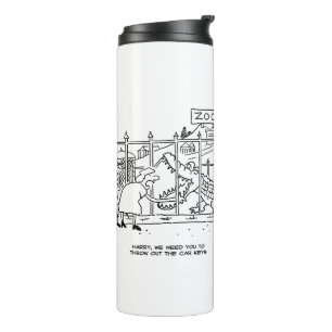 Garrafa Térmica Família no Zoo. Pai Engolido por Alligator Ther