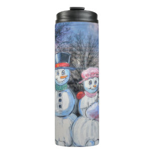 Garrafa Térmica Família Snowman