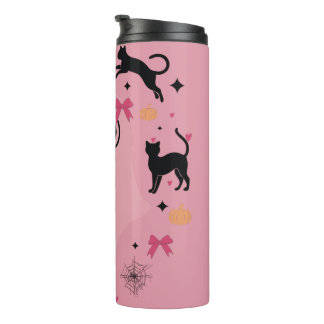Garrafa Térmica Fantasma de Halloween Pink Coquette