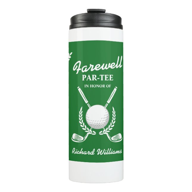 Garrafa Térmica Farewell Retirement Golf Clusters Wreath Themed Pa (Frente)