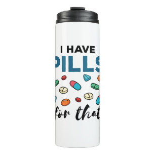 Garrafa Térmica Farmacêutica Pharmacy Tech Eu tenho comprimidos p