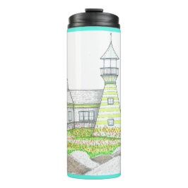 Garrafa Térmica Farol 6; Tumbler térmico; ciano