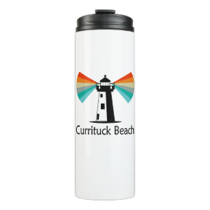 Garrafa Térmica Farol de Currituck Beach Arco-íris