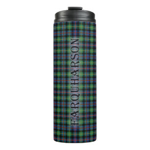 Garrafa Térmica Farquharson Tartan com o Sobrenome