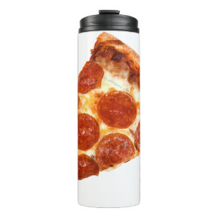 Garrafa Térmica Fatia de pizza de pepperoni clássica da SlipperyJo