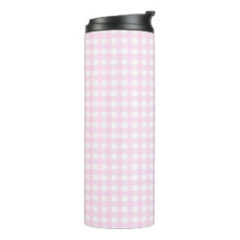 Garrafa Térmica Faye e Lauren Bright Pink Gingham